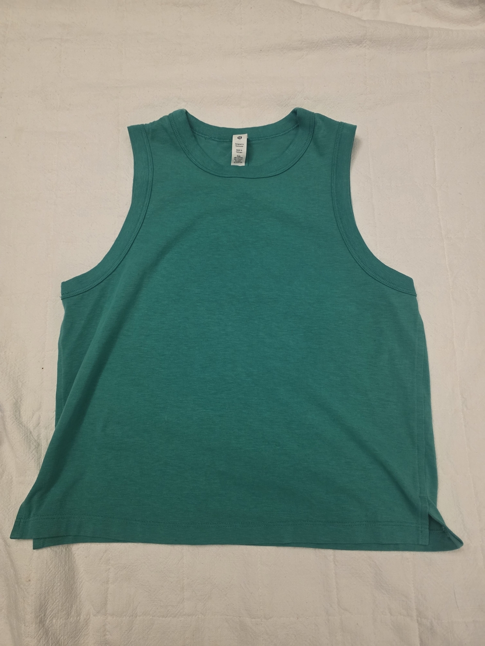 lululemon athletica Green Crew Neck Tank Sz 2